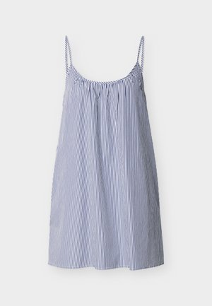 SLIP DRESS - Cămașă de noapte - dark blue/white
