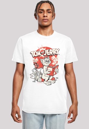 TOM UND JERRY ROCKET PRANK - Print T-shirt - white