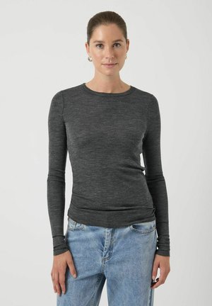 Longsleeve - dark grey melange