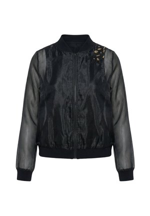 Angel of Style, SHEER SEQUINED TIGER MOTIF JACKET - Bomberjakke - black