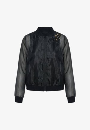 Angel of Style, SHEER SEQUINED TIGER MOTIF JACKET - Bomberjakke - black