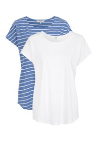 Unausgewählt, blue   striped / white