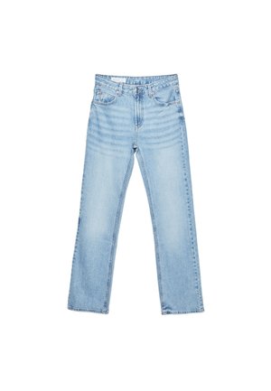 Stradivarius, D98 STRAIGHT-LEG JEANS - Jeans Straight Leg - mottled royal blue