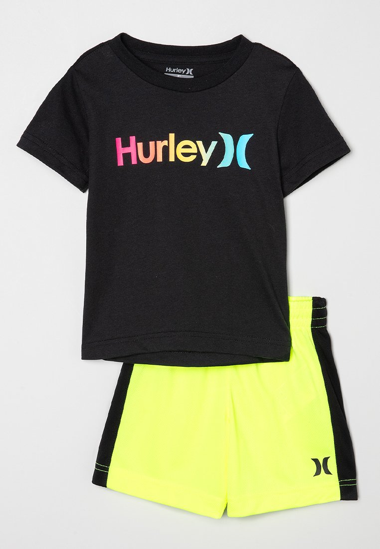 hurley T-shirt print zwart