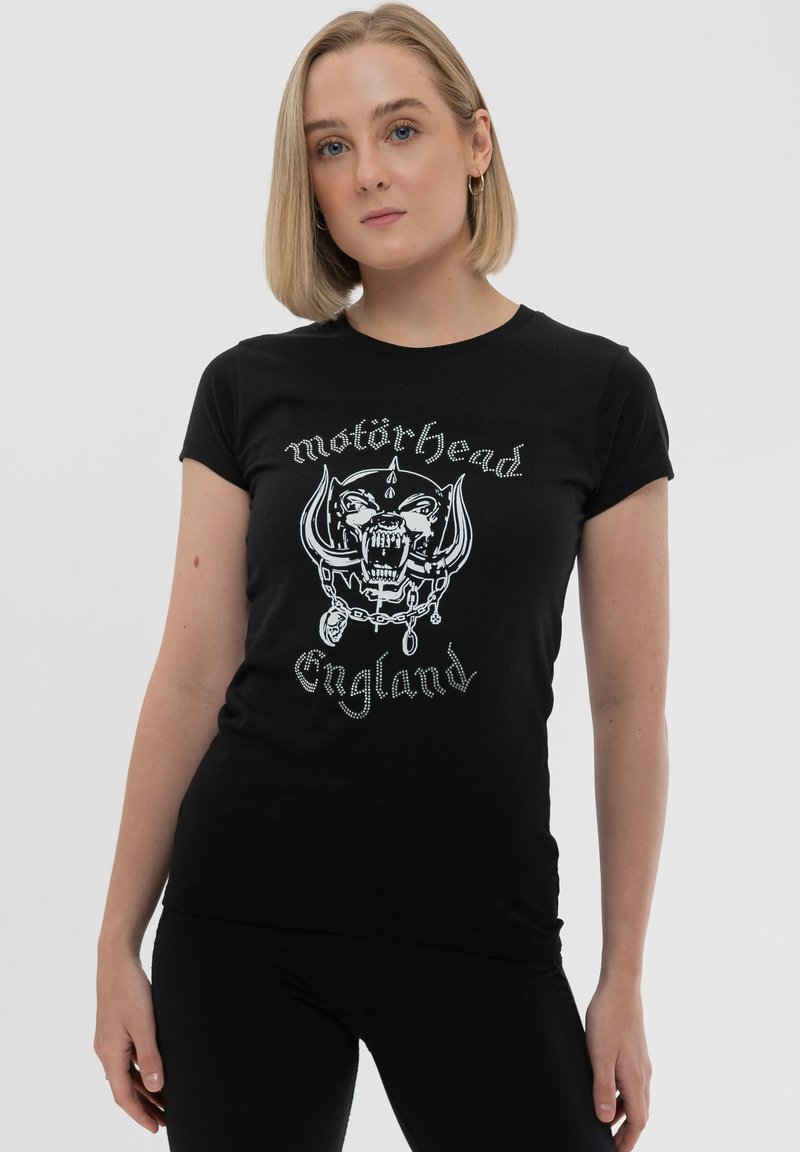 Paradiso Clothing MOTORHEAD ENGLAND DIAMANTE - Print T-shirt - black