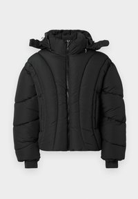 ABSTRACT BLACK PUFFER JACKET - Χειμωνιάτικο μπουφάν - black