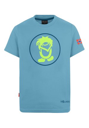 0 - Sport T-Shirt - dolphin blue/lime