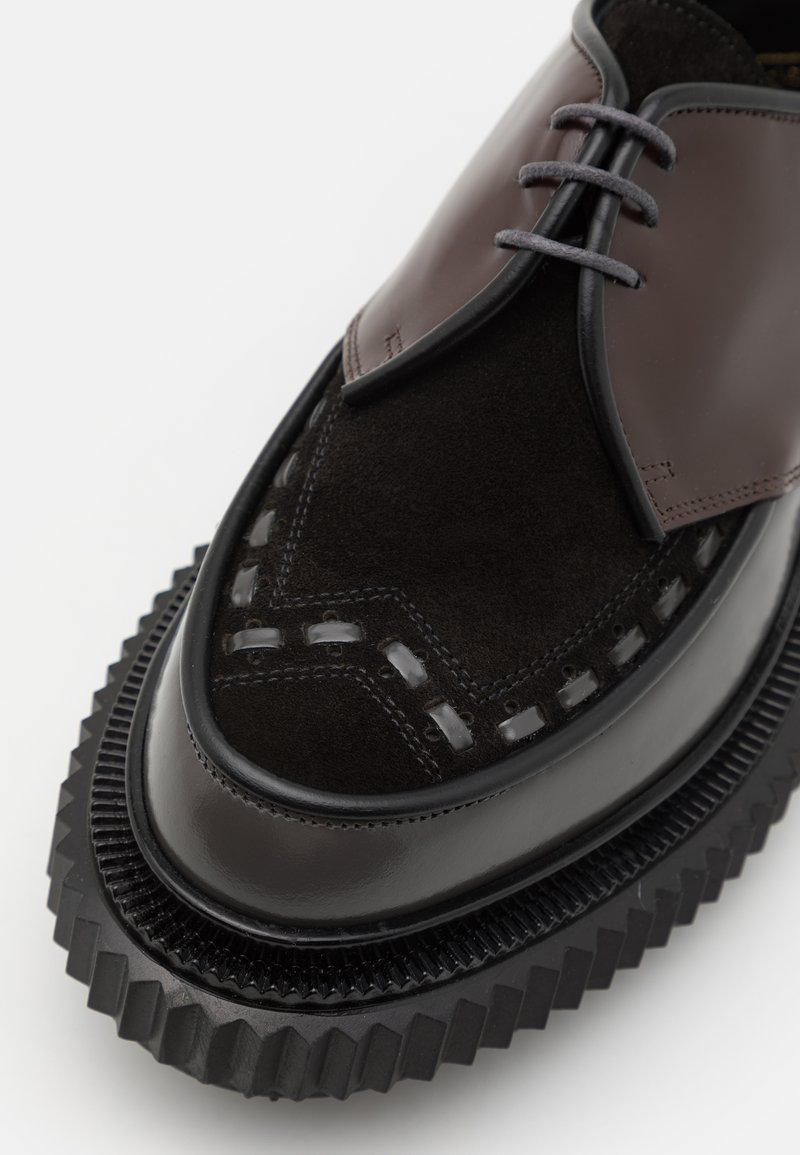 Adieu UNDERCOVER UNISEX - Schnürer - dark brown/black charcoal 