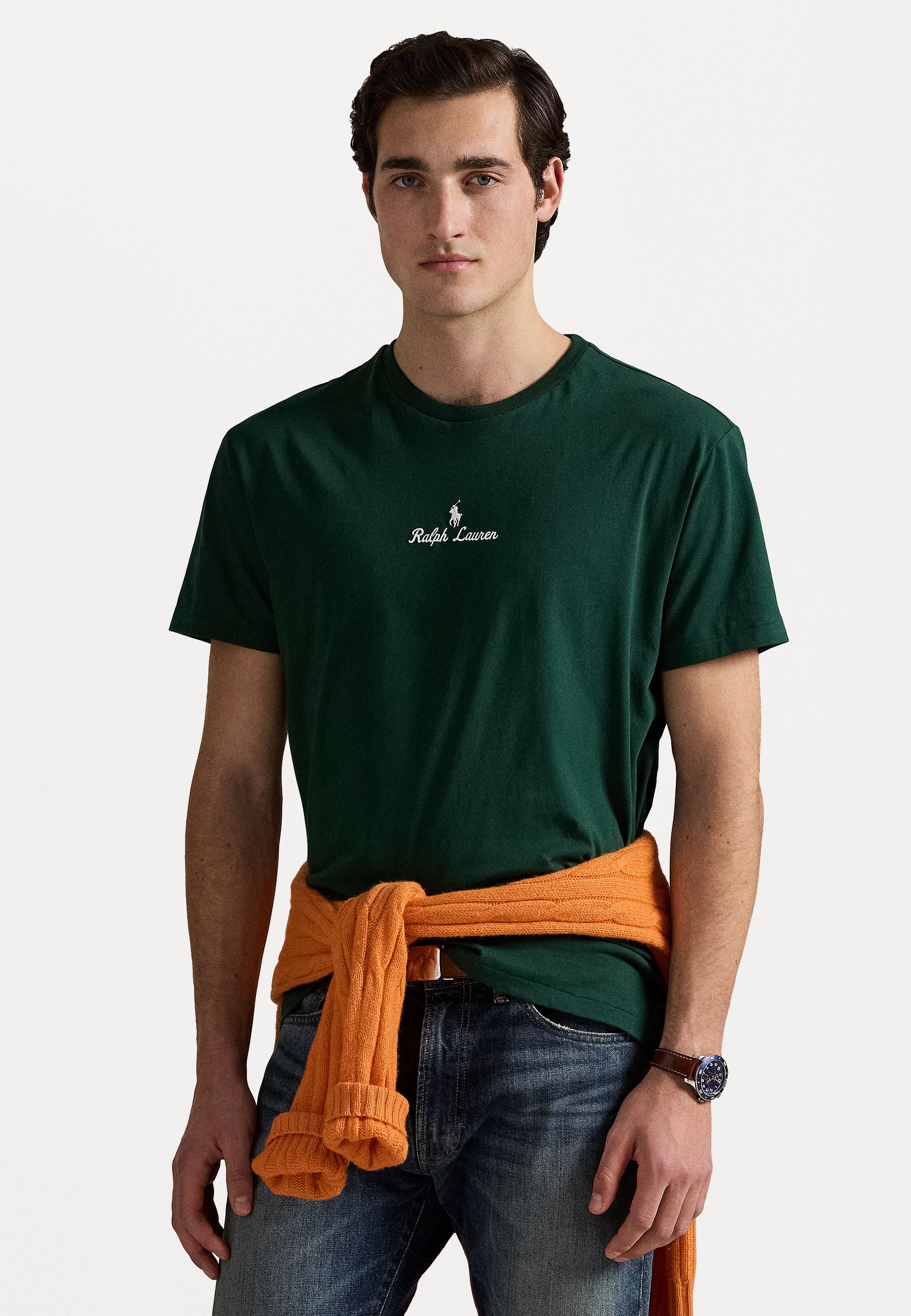 ★★POLO RALPH LAUREN★★ Classic Fit Jersey T-Shirt Green M CLASSIC FIT STRIPED JERSEY T-SHIRT POLO RALPH LAUREN | T