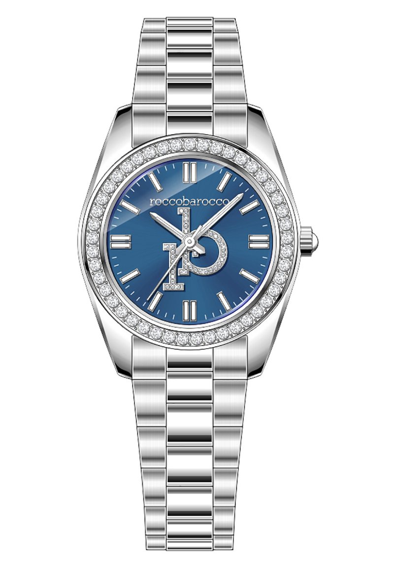Roccobarocco RB PERPETUAL - Käekell - silver coloured blue