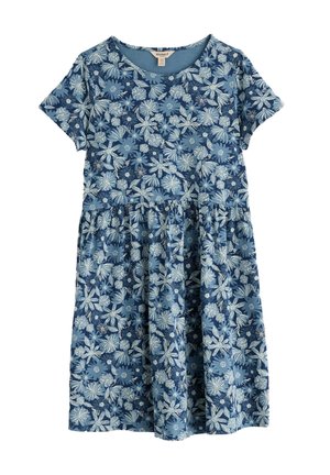 Seasalt Cornwall, SEASALT CORNWALL CARLEON COVE DRESS - Φόρεμα από ζέρσεϊ - blue - sketchbook blooms marine