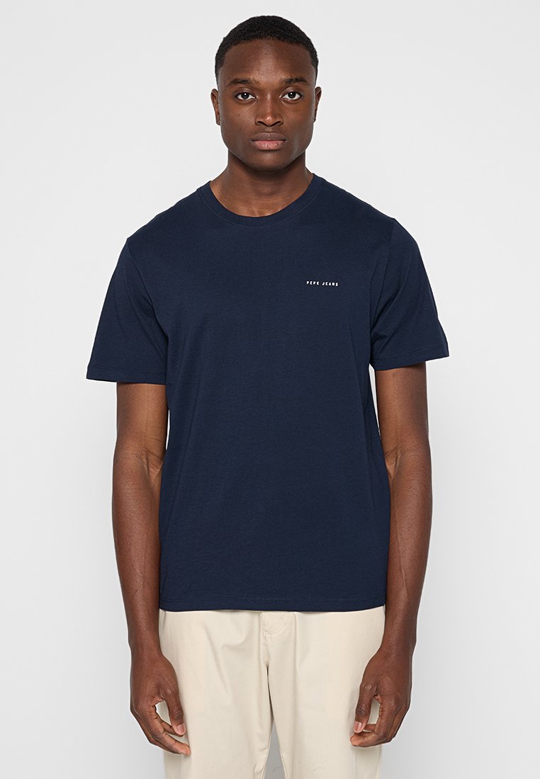 Pepe Jeans T-shirt basic donkerblauw