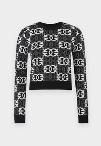 GYPSIES CROPPED - Džemper - nero/bianco