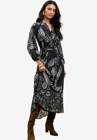 Lipsy FIT - PRINTED VNECK MIDI - Maxi šaty - black white
