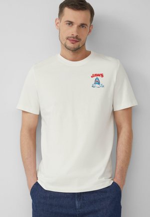 AUS HEAVY MIT JAWS© UCS LLC ARTWORK - T-shirt imprimé - weiß