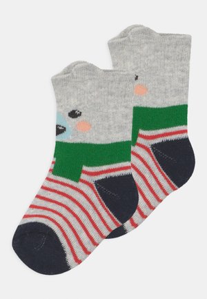 CHRISTMAS BEAR 2 PACK UNISEX - Strumpor - multi-coloured