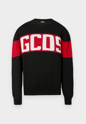 BAND LOGO CREW NECK - Džemperis - black