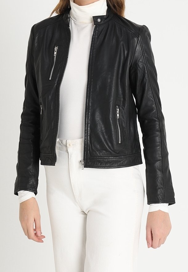 mbyM Leren jas - black