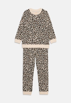 LEOPARD PRINT TRACKSUIT SET - Survêtement - tan/black
