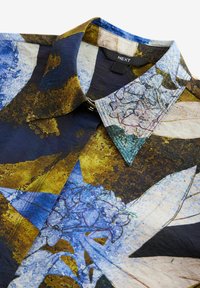 Next LONG SLEEVE - REGULAR FIT - Blus - blue green leaf print
