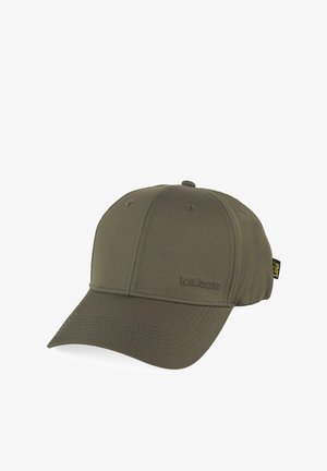 Gorra de béisbol de color verde oliva con visera curva, fabricada en tejido suave, que presenta detalles cosidos y un logo sutil en la parte frontal.