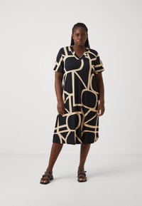 ONLY Carmakoma - CARFYRLA LIFE - Jersey dress - black Thumbnail Image 1