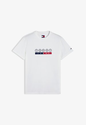 Tommy Jeans, DNA PLAY TEE - Тениска с щампа - ecru