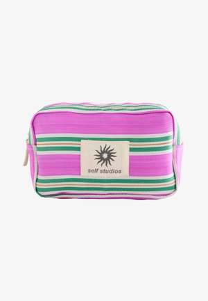 Self., POUCH . - Pochette - stripe pink and green