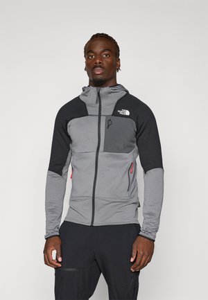 The North Face STORMGAP POWERGRID HOODIE - Sudadera con cremallera - smoked pearl/black
