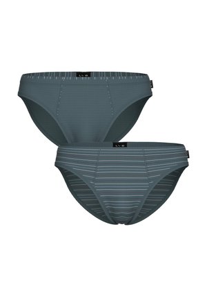 SLIP REPHINED 2 PACK UOMO - Slip - verde righe verde