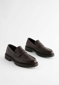 Next CLEATED SADDLE   REGULAR FIT - Loafers - brown