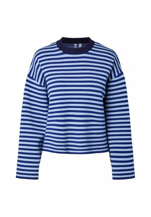 Pieces, KNIT PCJASSY STRIPE - Pullover - bluing