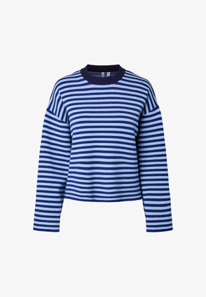 Pieces, KNIT PCJASSY STRIPE - Jumper - bluing