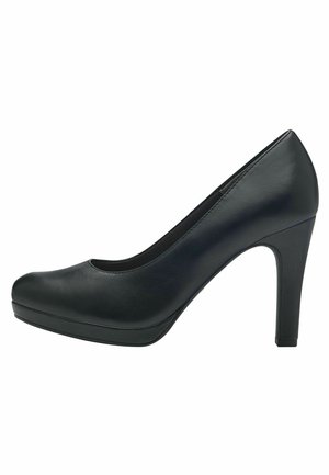 Tamaris Plateaupumps - black matt