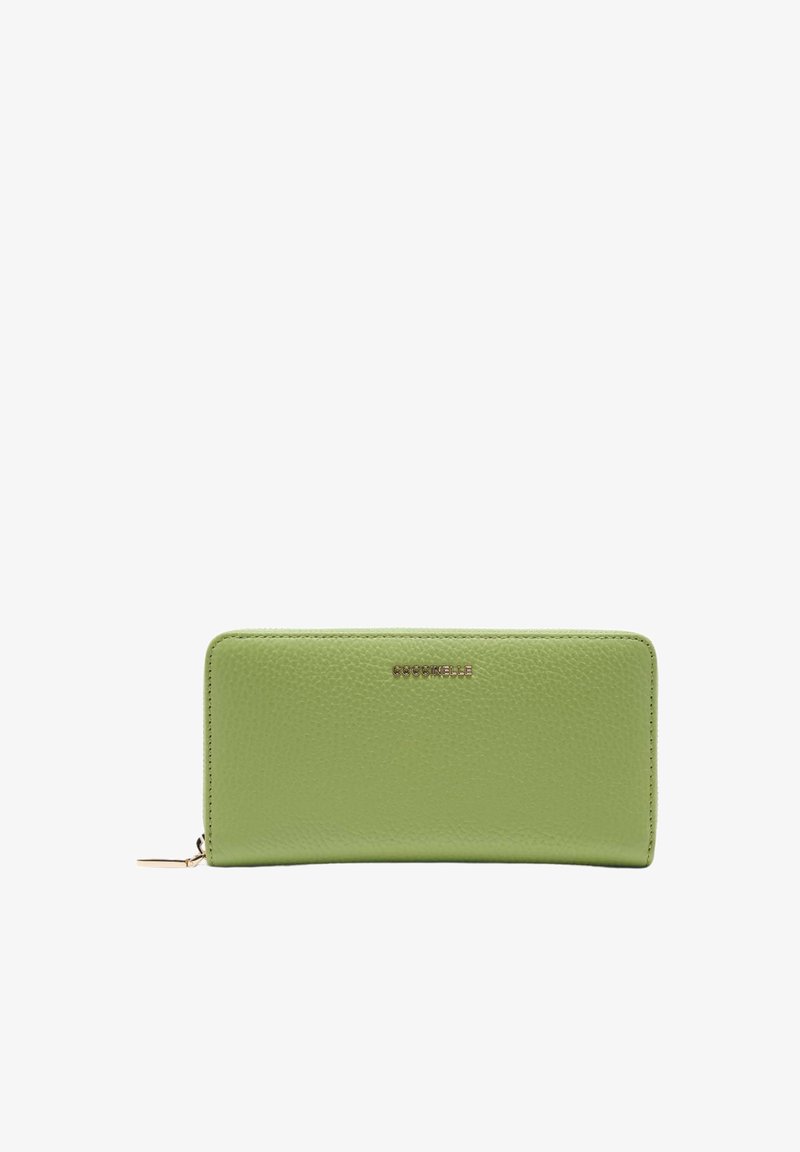 Coccinelle METALLIC SOFT - Portemonnee - guacamole
