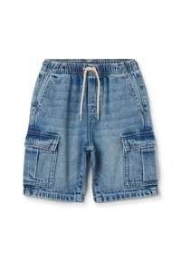OVS WITH DRAWSTRING - Shorts vaqueros - medium wash