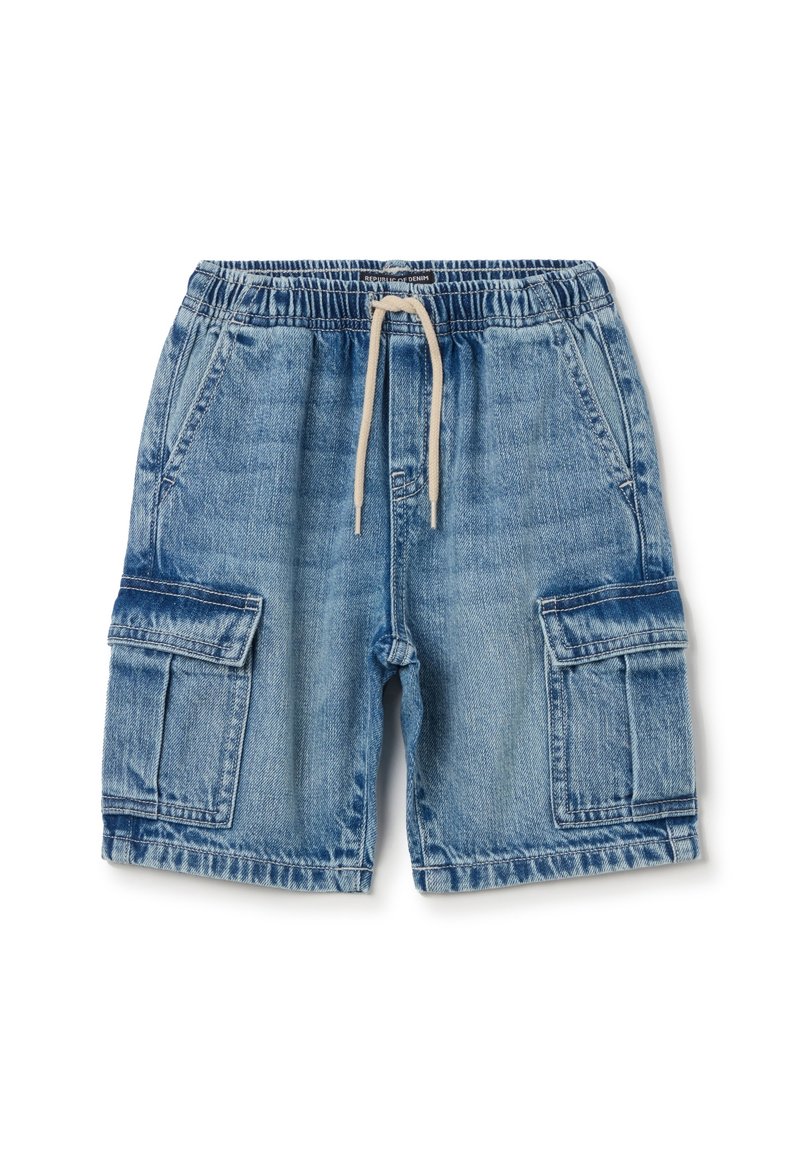 OVS WITH DRAWSTRING - Shorts vaqueros - medium wash