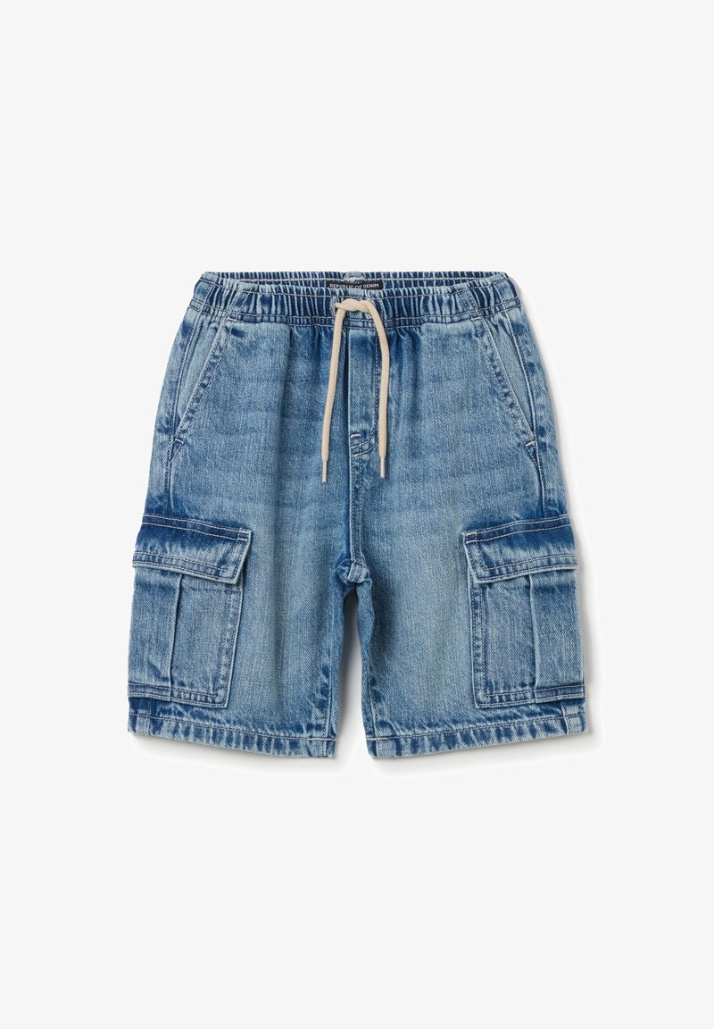 OVS WITH DRAWSTRING - Shorts vaqueros - medium wash