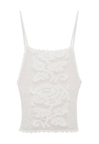 CROCHET MIT OFFENEM RÜCKEN - Top - off-white