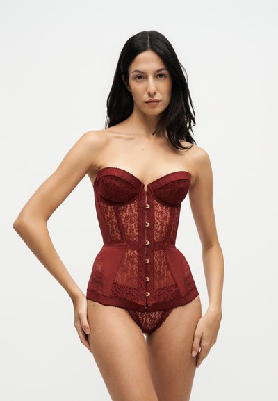 Agent Provocateur MERCY CORSET - Κορσές - burgundy