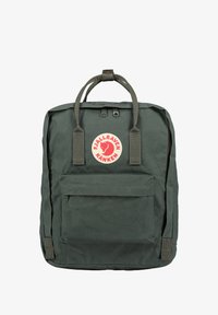 knken water resistant backpack fjllrven forest green Kanken - Durable Vinylon Fabric, Water-Resistant, Classic Design FORM AND FUNCTION Fjllrven Kanken Mini Backpack -