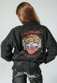 Ed Hardy LA TIGER ROAR   - Bomberjacka - black