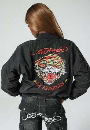 LA TIGER ROAR   - Bomber bunda - black