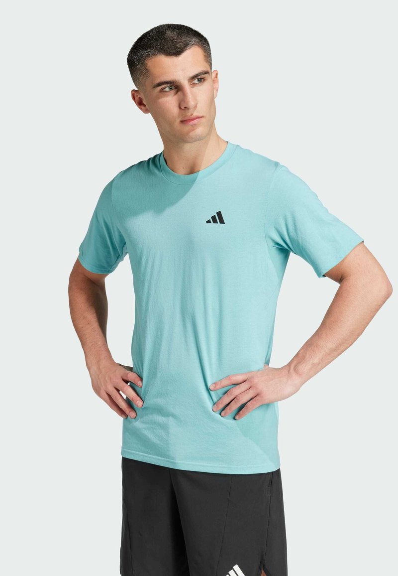 adidas Performance ESSENTIALS FEEL READY - Camiseta deportiva - mint ton   black