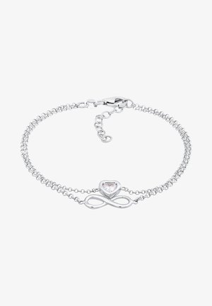 Elli INFINITY HEART - Armbånd - silberfarben