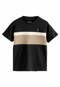 Next BLOCK SHORT SLEEVE - Tričko s potlačou - black neutral
