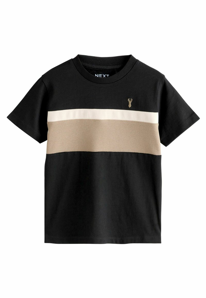 Next BLOCK SHORT SLEEVE - Tričko s potlačou - black neutral