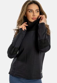 Freddy COLLO A COSTE E  TRICOT A TRECCE - Sudadera - black