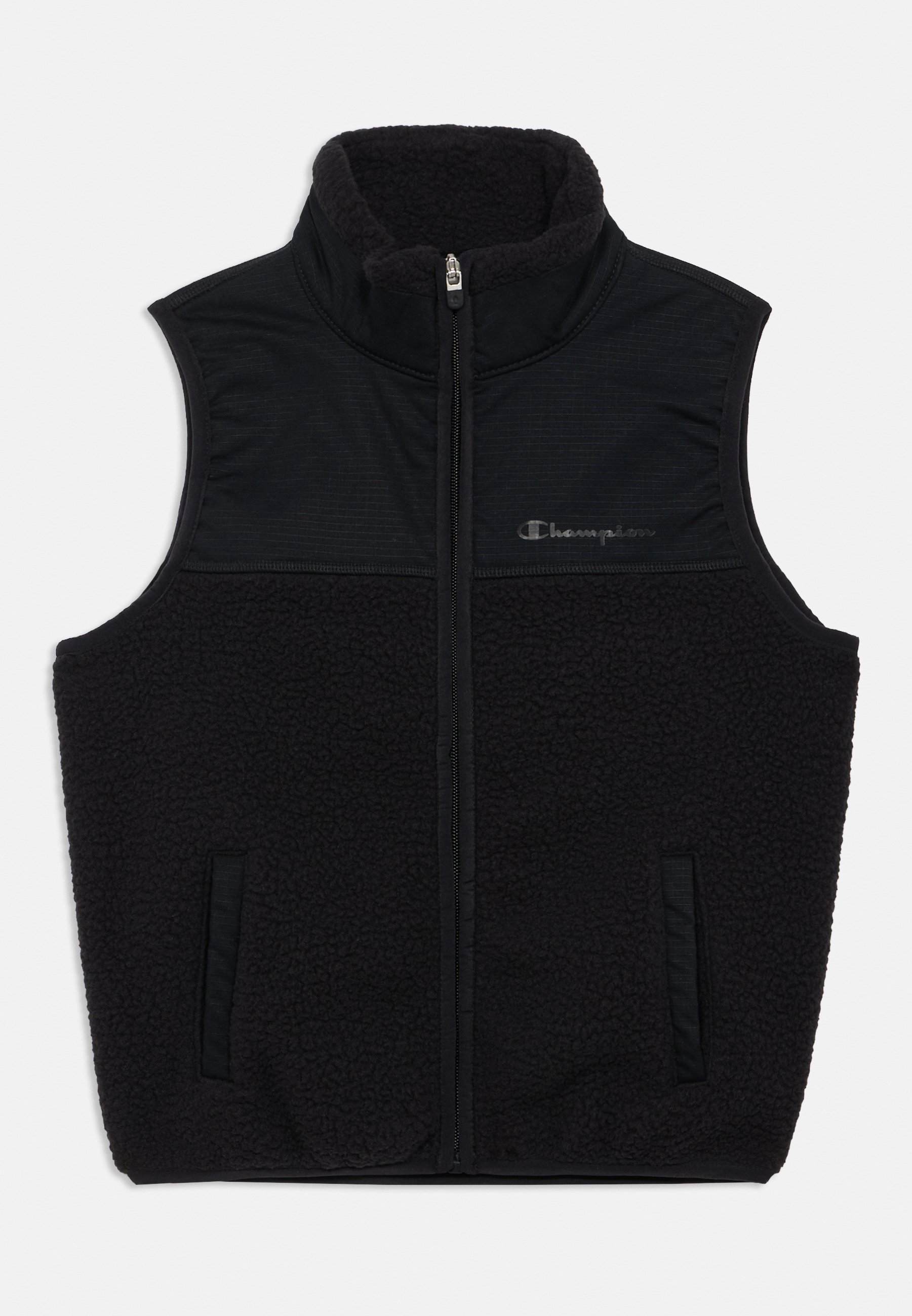 Champion POLAR FULL ZIP VEST UNISEX - Waistcoat - black - Zalando