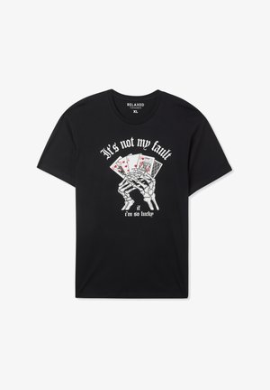Terranova, WITH A FUNNY GAME - T-shirt con stampa - nero
